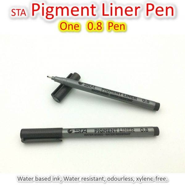 Staedtler Drawing Pen  Pigment Liner  12 Size Select – Art&Stationery